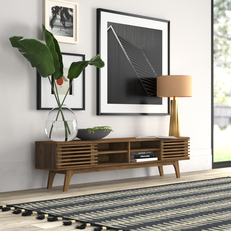 Carson Carrington Espoo 70 inch Entertainment Center TV Stand Walnut